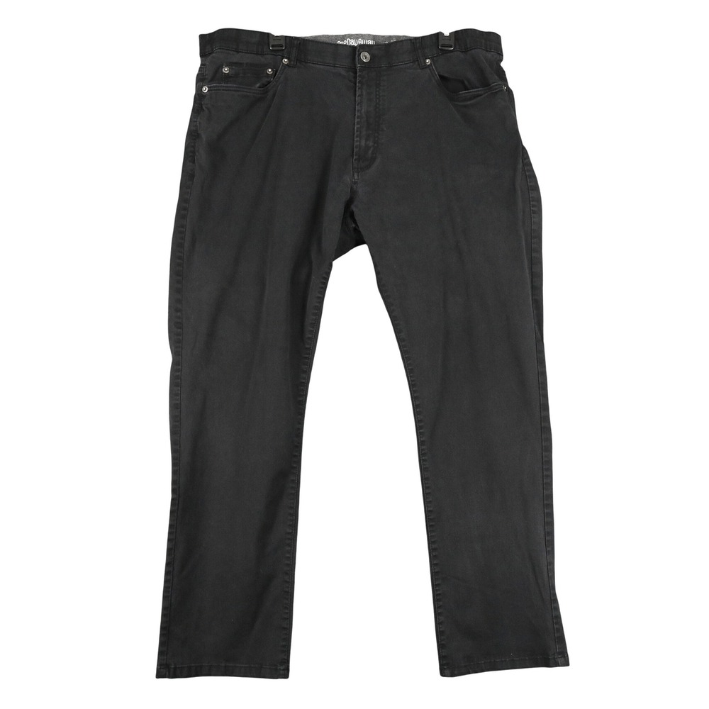 OneDayAway Pants Mens 40x30 Black‎ Regular Fit Stretch Casual Daily Wear